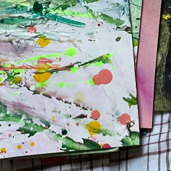 Junk Journal Pack  15+ Hand painted Pieces, Great for scrapbooking, collage - Picture 7 of 9